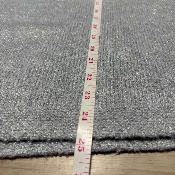 J.Jill Metallic Knit Sweater Womens XL Tall Silver Shimmer Sunburst SSW330293 - Picture 12 of 12